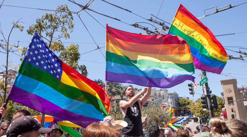 Rainbow flags for Orlando