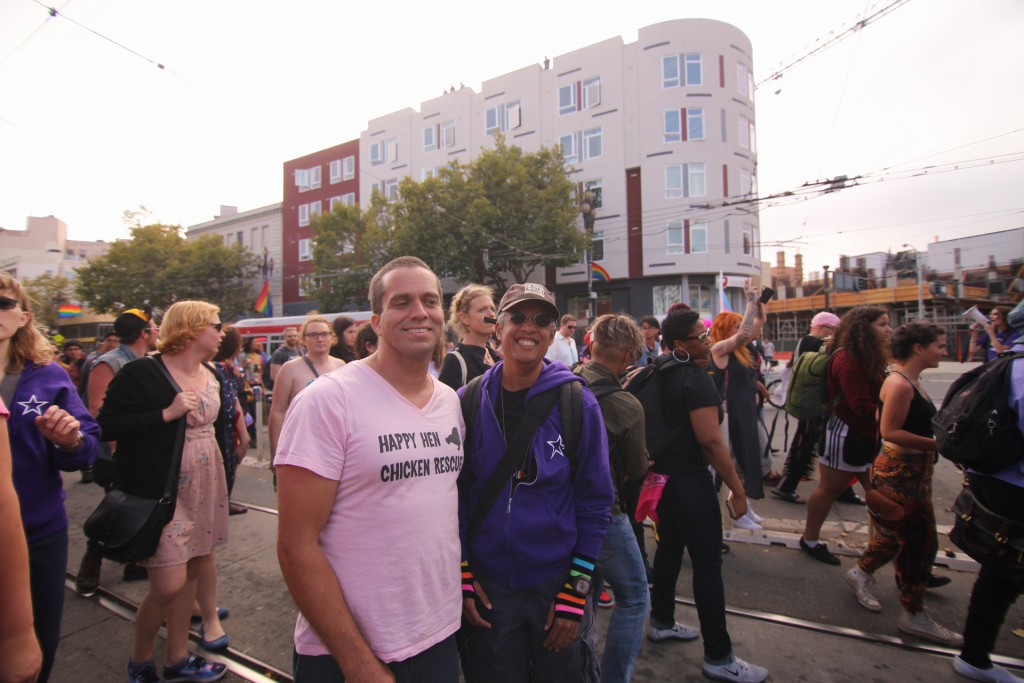 Chris and Pax at the Trans March