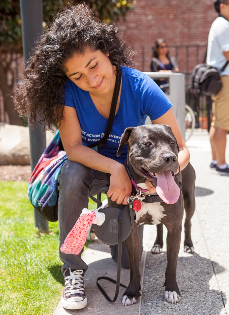 Rebeca and her dog friend Lexie