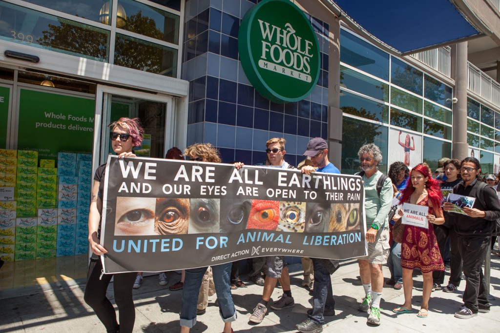 Direct Action Everywhere protest at Whole Foods Market