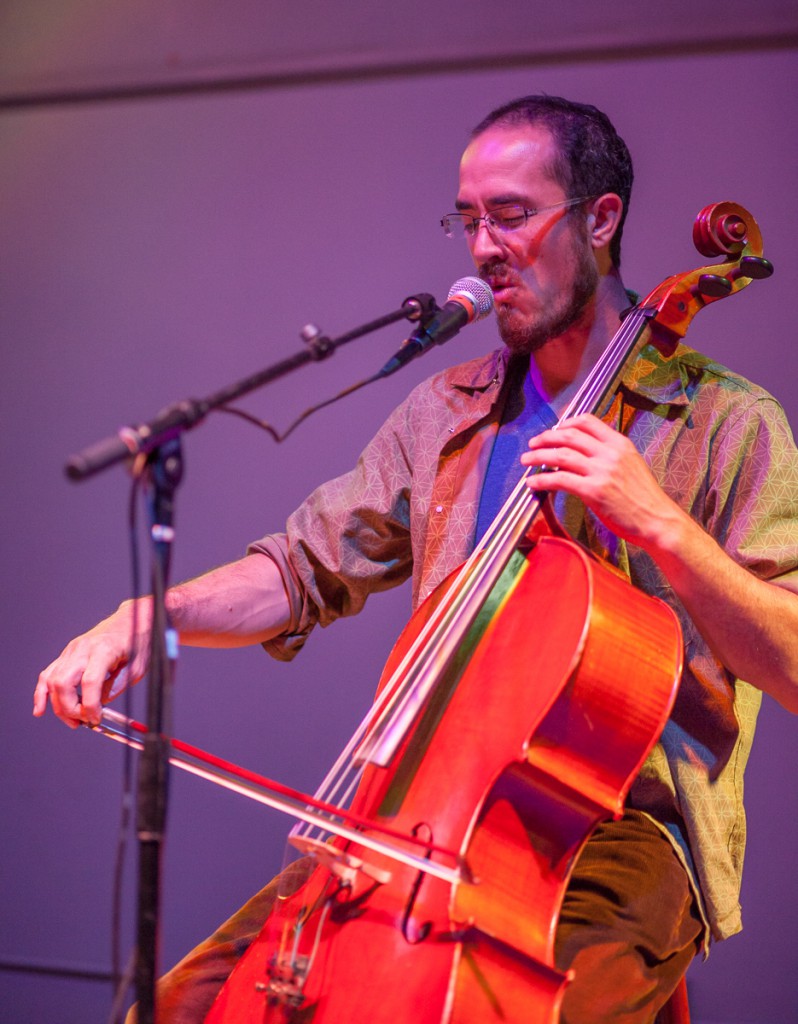 Cello Joe performing at The Art of Survival