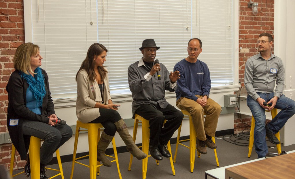 Panel of speakers at Wikipedia 15