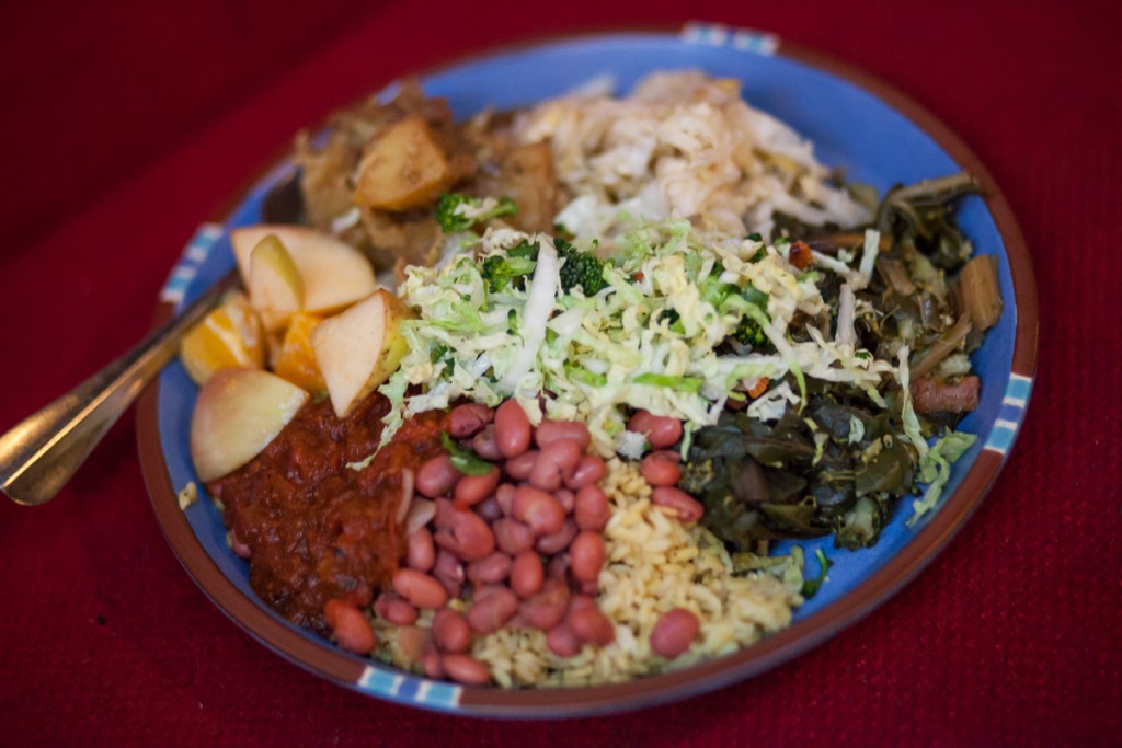 Vegan food plate