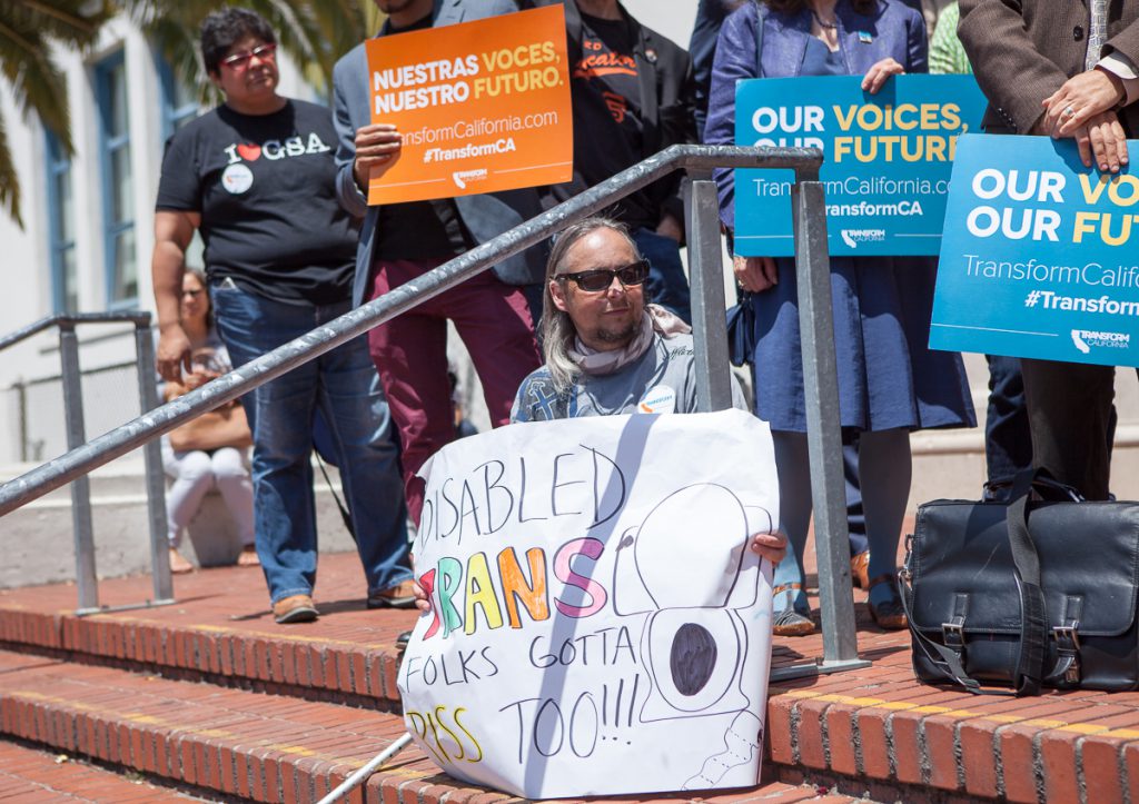 Transform California rally attendees