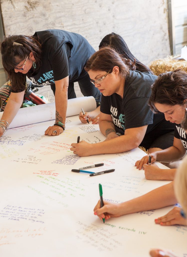 Signing the Declaration of Animal Rights