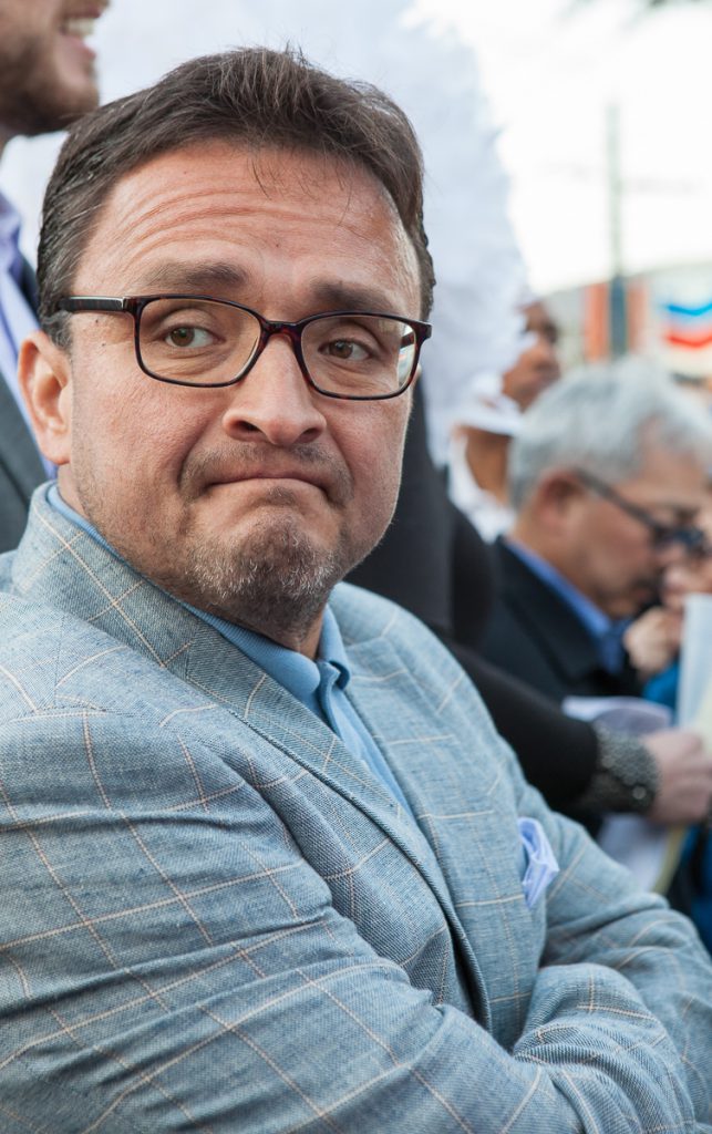 Supervisor David Campos at vigil for Orlando in the Castro