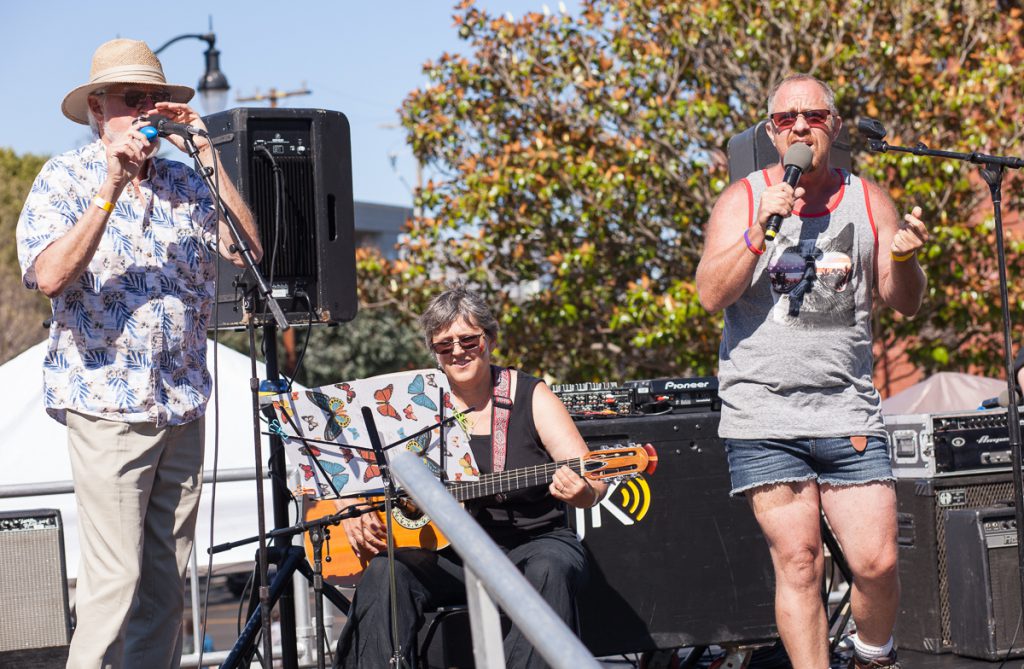 Nick Lawrence at the Trans March