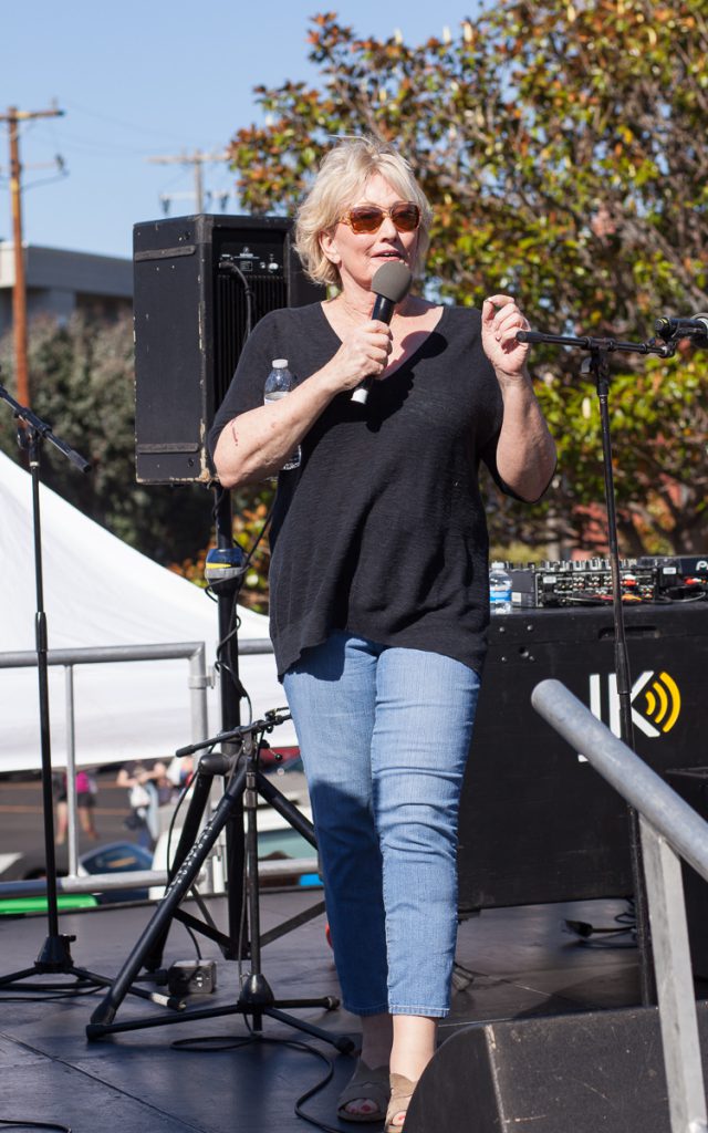 Theresa Sparks at the Trans March