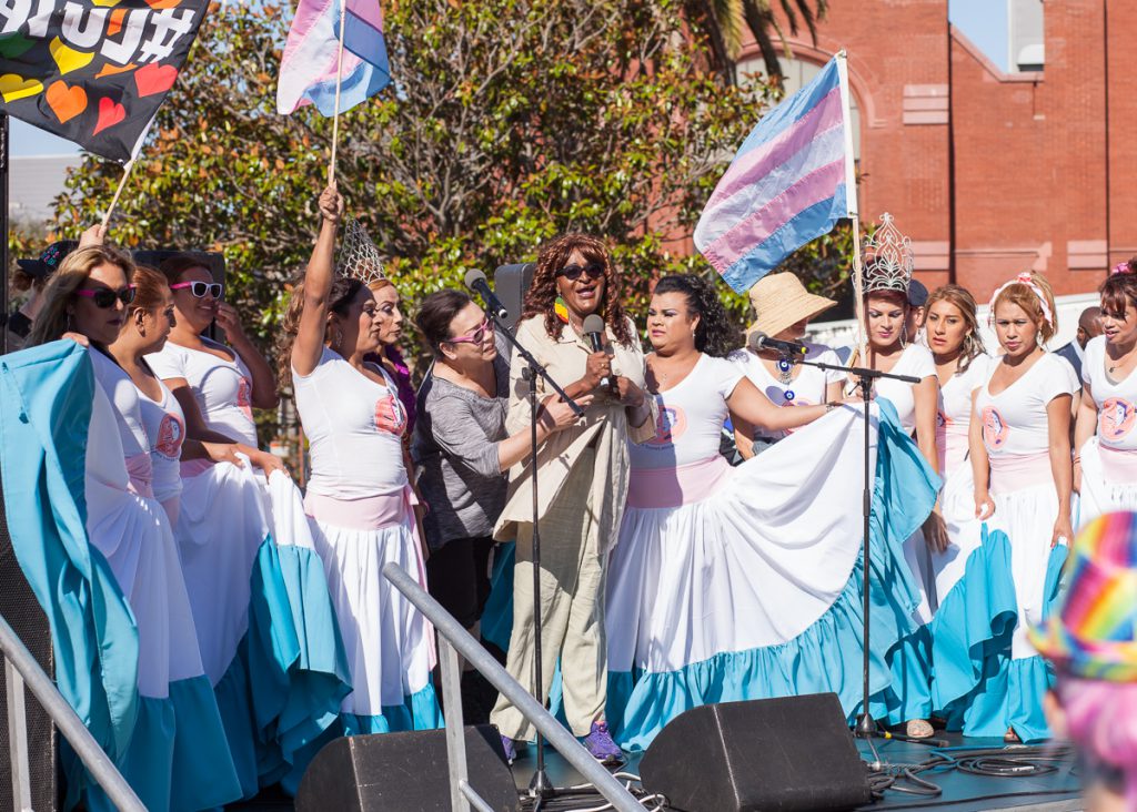 Janetta Johnson at Trans March