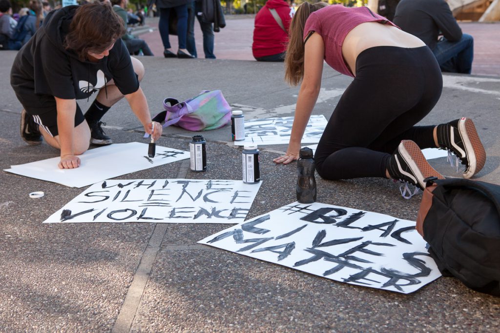 Black Lives Matters signs