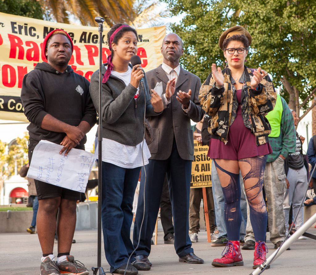 Rally against racist police