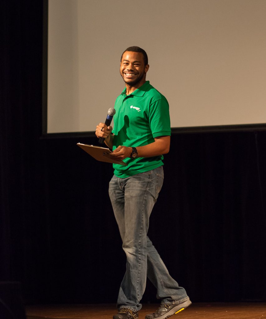 A.J. Hill at Jill Stein rally