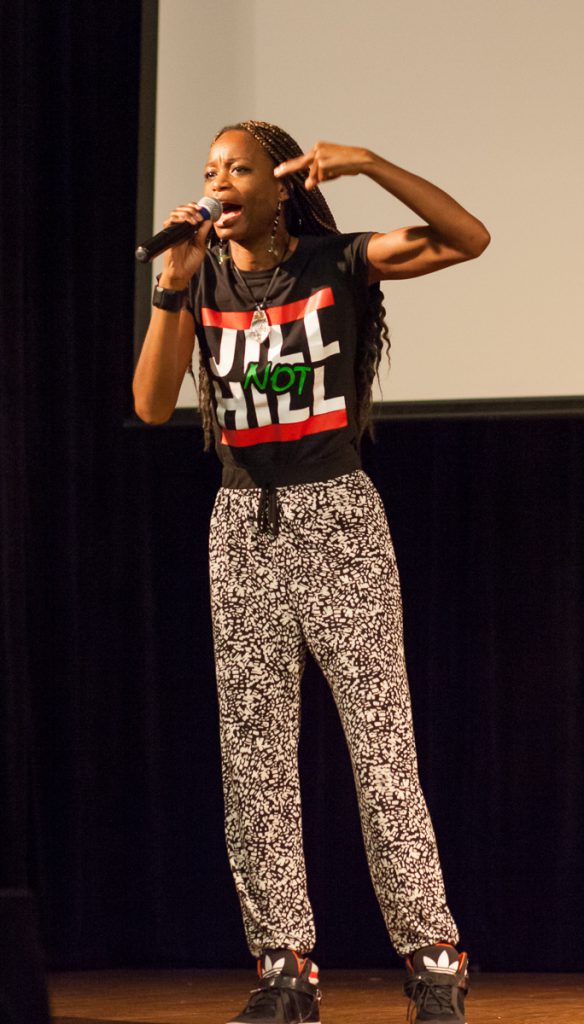 YahNé Ndgo at Jill Stein rally