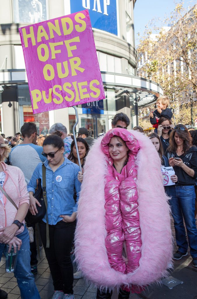 Trump protest - Hands Off Our Pussies