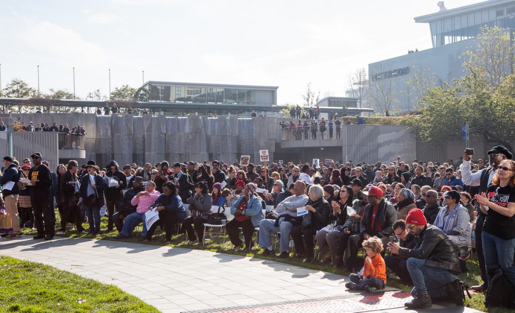 Crowd at Yerba Buena