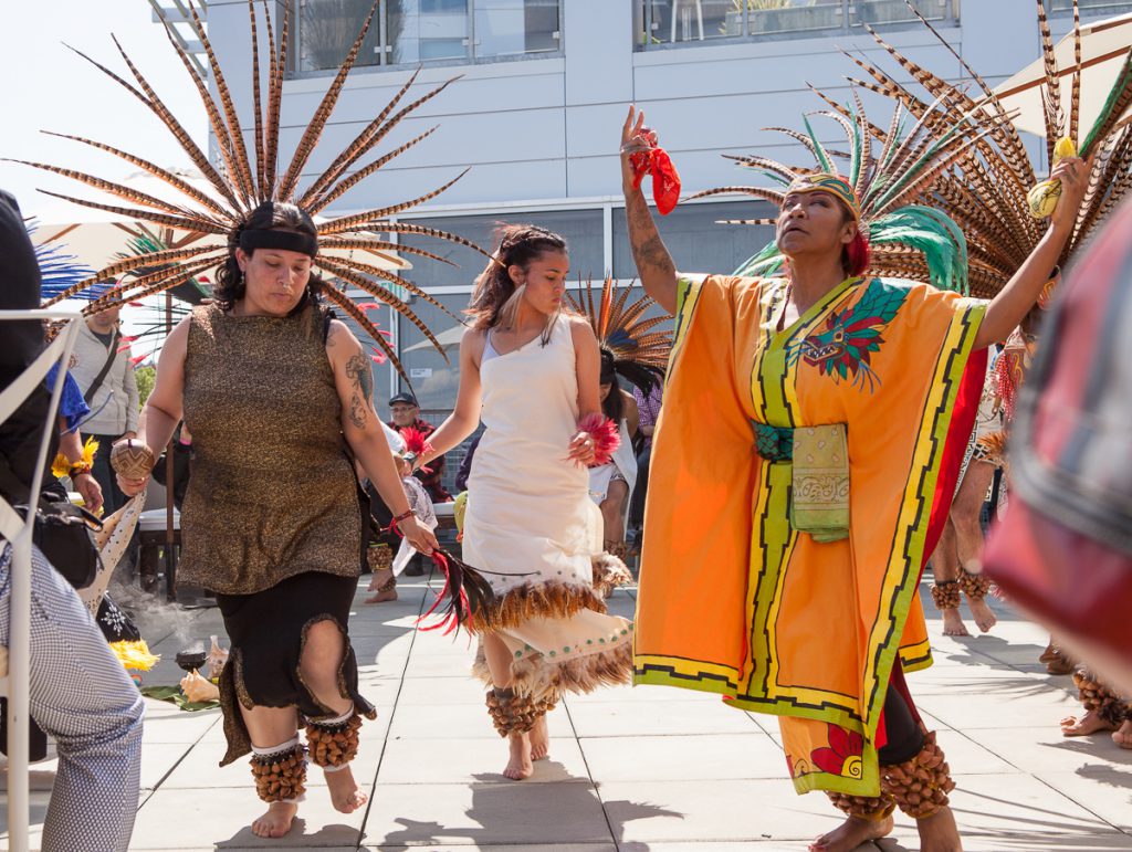 Indigenous dancers at SF LGBT Center