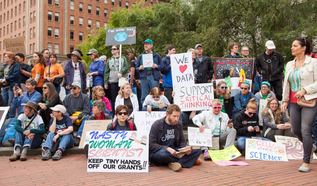 March for Science rally signs