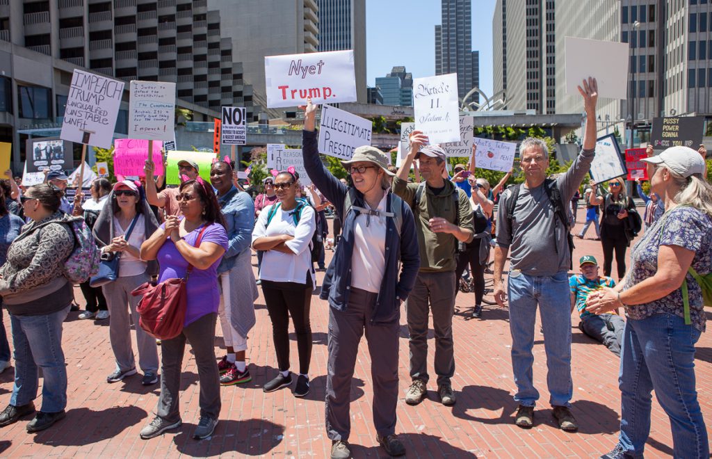 Impeachment March protesters